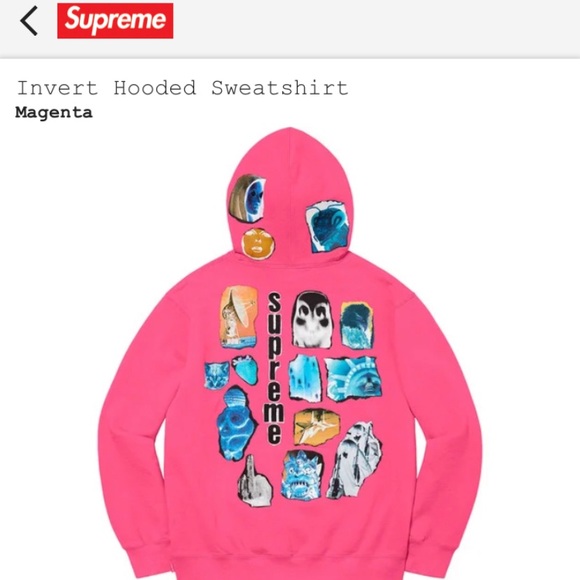 Supreme Invert Hoodie-Magenta!! 公式正規店 SUPREME INVERT SWEATSHIRT sizeM パーカー